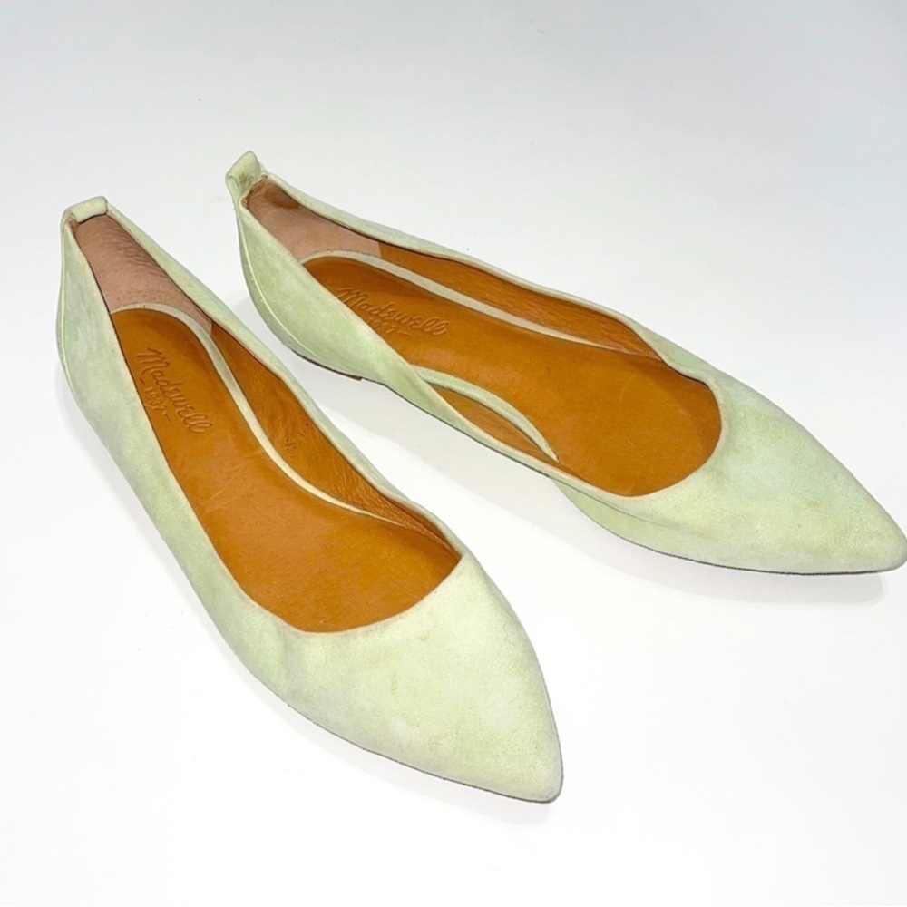 Madewell Woman Mint Green Flat Shoes Size 9